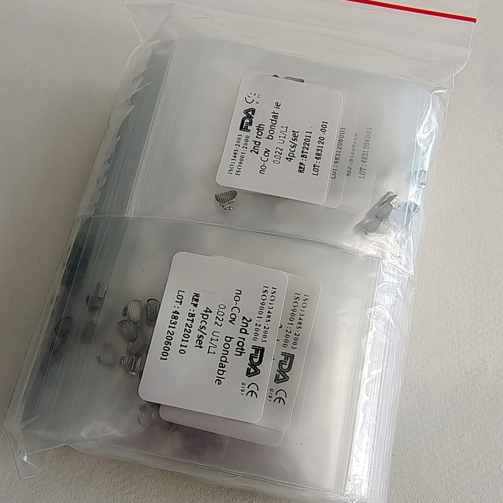 Dental Orthodontic Buccal Tube 2nd Roth .022 Molar Bondable No-convertible