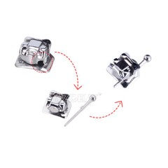 AZDENT Dental Orthodontic Self-Ligating Brackets Braces Roth MBT.022 Hooks 345
