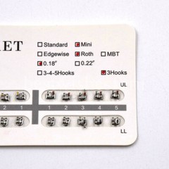25 Types Options 3 4 5 Hooks Dental Orthodontic Metal Bracket Braces Roth MBT