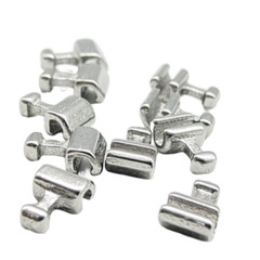 100pcs Dental Orthodontic Sliding Crimpable Hook Open Surgical Hooks Long/Short