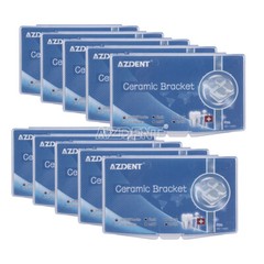 5X AZDENT Dental Orthodontic Ceramic Brackets Braces Roth.022 Hooks 3 4 5 FDA