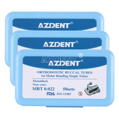 50Set AZ Dental Orthodontic Buccal Tubes 1st Molar Bondable Non-Conv MBT.022