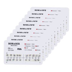1-100×Dental Orthodontic Bracket Braces Standard MBT 018 3Hooks 20pcs/Pack