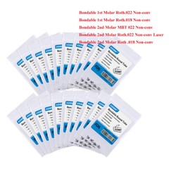 Dental Orthodontics Bondable Buccal Tube 1st/2nd Molar MBT/Roth 022/018 AZDENT