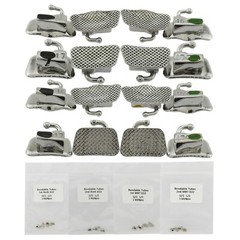 Dental Orthodontic Buccal Tubes 1st 2nd Molar Roth MBT Slot 022 Bondable