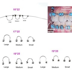 10Pcs Dental Anterior Teeth Torque Torquing Spring Orthodontic Arch Wire Single