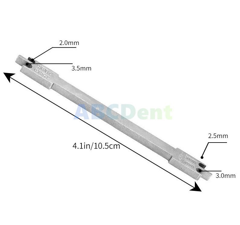 Dental Orthodontic Bracket Positioner Placement Gauge Locator Movable Head