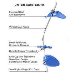 Dental Orthodontic Reverse Pull Headgear Facemask Facial Mascara Adjustable SML