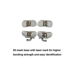 Dental Orthodontic Buccal Tubes 1st 2nd Molar Mini Roth MBT 022 Laser Marked