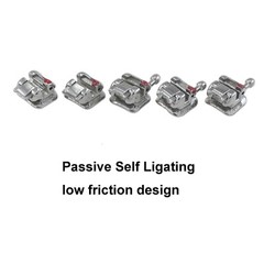 Orthodontic Brackets Self Ligating Ceramic Metal MBT 022 345 Ormco Damon Q Clear