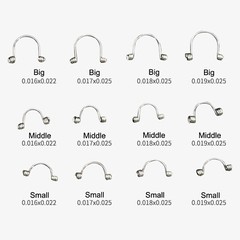MacDent Dental 10PCs/bag Ortho Teeth Anterior Torque Springs Small/Medium/Large