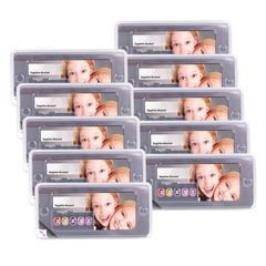 AZDENT Dental Brackets Braces Sapphire Clear Ceramic MBT Roth.022 Hooks 3 4 5