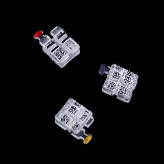 Dental Orthodontic Brackets Monocrystalline Sapphire Mini Roth 022 Hooks 345