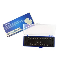 20pcs Clear Ceramic Dental Braces Brackets Roth .022 345 Hooks for Orthodontics