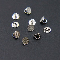 10 Pcs Dental Orthodontics Lingual Button Direct Bondable Eyelet Round Base Ss.