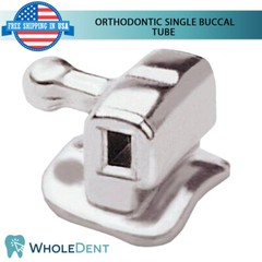 40x 0rthodontic Dental Single Buccal Tube Bondable Non-Convertional Hook Magic