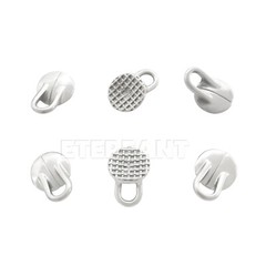 10Pcs/pack Dental Ortho Lingual Button Bondable Rectangular/Round Traction Hook