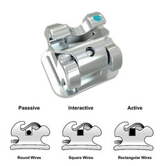 Dental Orthodontic Self Ligating Brackets Metal Braces Roth MBT 022 DAMON Q AO