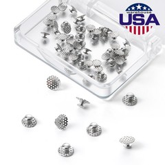 50pcs AZDENT Dental Orthodontic bondable Lingual Buttons Round Base With Hole