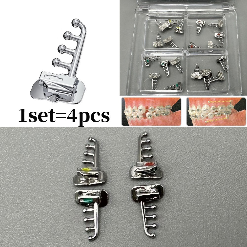 Dental Orthodontic Bondable Tube Molar Roth MBT lst 022 AUX Hole Multifunctional