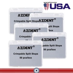 AZDENT 50pcs/Box Dental Orthodontic Universal Crimpable Mini Stops Stainless