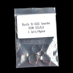 Dental Orthodontic Buccal Tube Bands 1st Molar Roth 022 Convertible U3 L2 35-40+