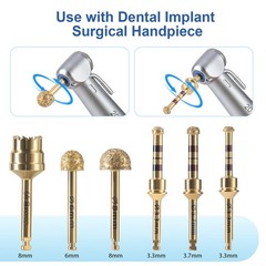Dental Maxillary Sinus Lift Drills 6Pcs/Kit Lateral Approach Stoppers Elevation