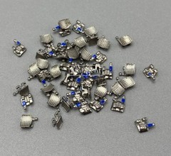 50pcs Dental Orthodontic Brackets metal Braces Mini Roth Slot 022 345 hooks Bulk
