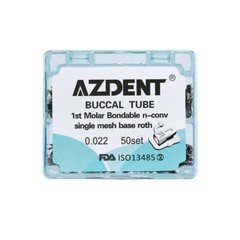 AZDENT Dental Orthodontics Buccal Tubes 1st 2nd Molar Tube Roth MBT0.022 0.018