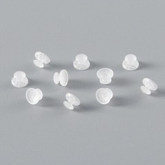Dental Ortho Composite Clear Ceramic Lingual Buttons for Round Rectangular Base