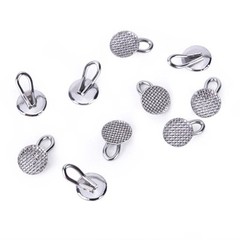 10pcs/bag Dental Orthodontic Lingual Buttons Bondable Round /Rectangular Base