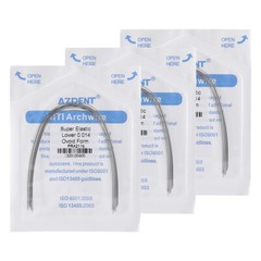 Dental Orthodontics Metal Brackets Braces + Super Elastic Niti Arch Wire Round