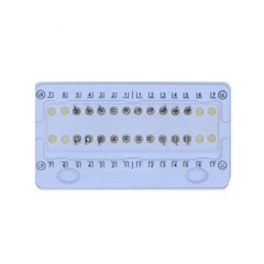 10 Packs Dental Orthodontic Brackets, Mini MBT .022, 345 Hooks, Mesh Base