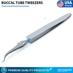 Orthodontic Buccal Tube Tweezer – Slim Tip Bracket Holder for Direct Bonding