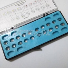 10 kit Dental orthodontic mental bracket brace 0.022 MIM mini roth slot 345 hook