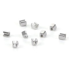 10pcs Dental Orthodontic Metal Crimpable Hook Split Stops Type Lingual Botton