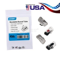 20Pack Dental Orthodontic Buccal Tube 1st Molar Roth 0.22 Bondable Non-conv