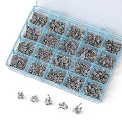Dental Orthodontic Metal Brackets Brace MIM Monoblock MBT/Roth 018 022 Hooks 345