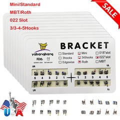 10 packs Dental Ortho Braces Mini/Standard Roth 022 Hook 345 /NITI Arch Wires OR