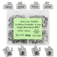 US Dental Ortho Monoblock/Conv Buccal Tubes 022 1st 2nd Molar MBT Roth Tube 2G