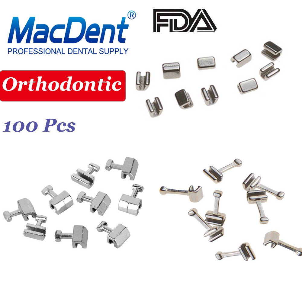 100Pcs Dental Orthodontic Crimpable Hook Long/Medium/Short /Stop Stainless Steel
