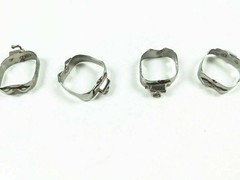 4Pcs/Pack Dental Orthodontic 1st Plain Molar Bands #29-44+ Buccal Tubes