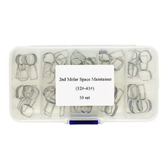 10 Sets Dental 2nd Molar Space Maintainer Brace Preformed 32#-41# Band and Loop