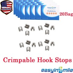 20XDental Orthodontic Crimpable Hook Mini Stops Stopper For Ortho Brackets Brace