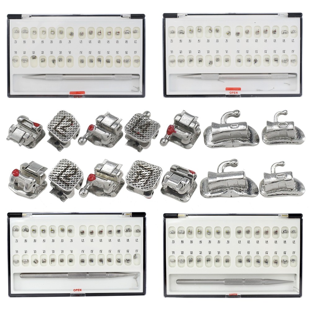 Dental Orthodontic Self Ligating Brackets Braces Metal Roth MBT 022 345 Damon Q