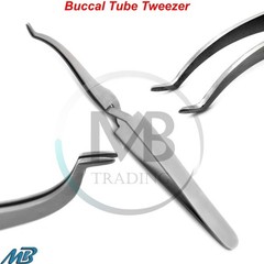 Dental Buccal Tube Tweezers Orthodontic Reverse Action Bracket Holding Placing