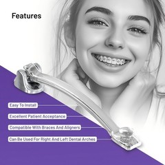 Orthodontic Class II Clear Distalizer Appliance Corrector 16 18 20 23 23 27mm