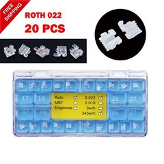 Dental Orthodontic Bracket Ceramic Clear Braces Sapphire Aesthetic Roth MBT 022