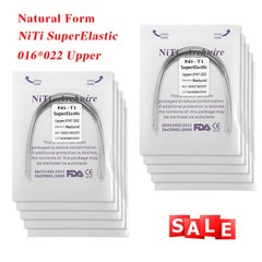 100pc Dental Ortho Niti Natural Form Super Elastic Rectangular Arch Wires 16x22U