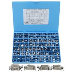 85Set Dental Orthodontic Molar Bands 1st Double Tube MBT 022 Lingual Sheath 3M